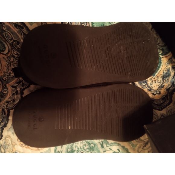 Kids Size 12.5 (29) Authentic GUCCI shoes, High Tops, Black Suede, Zip EUC - Picture 8 of 10